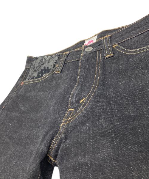 JUNYA WATANABE COMME des GARCONS MAN PINK（ジュンヤワタナベ コムデギャルソンマン ピンク）JUNYA WATANABE COMME des GARCONS MAN PINK (ジュンヤワタナベ コムデギャルソンマン ピンク) ポケットレース デニムパンツ インディゴ サイズ:Sの古着・服飾アイテム