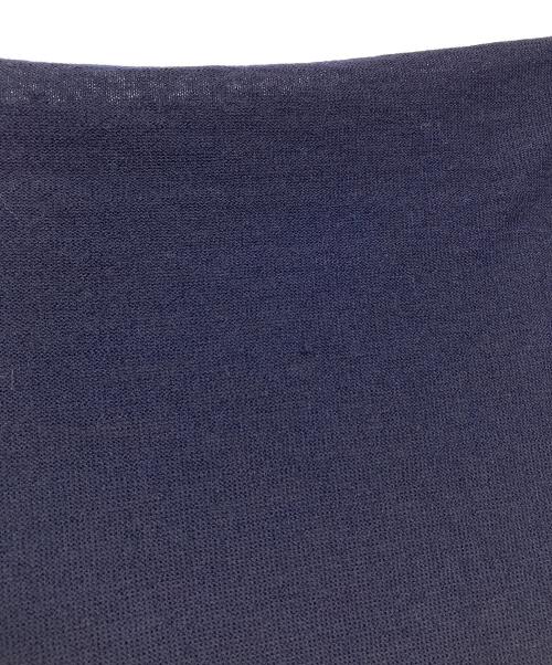 COMME des GARCONS COMME des GARCONS（コムデギャルソン コムデギャルソン）COMME des GARCONS COMME des GARCONS (コムデギャルソン コムデギャルソン) ボンボン付ストール ネイビー サイズ:実寸参照の古着・服飾アイテム