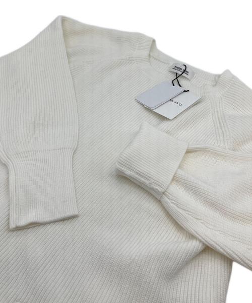 ARPEGE STORY（アルページュストーリー）ARPEGE STORY (アルページュストーリー) 裾刺繍レースニット ホワイト サイズ:2 未使用品の古着・服飾アイテム