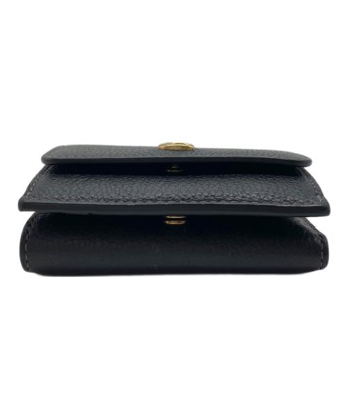 COACH（コーチ）COACH (コーチ) ミニ トライフォールド ウォレット　三つ折り財布　ミニ財布 ブラック サイズ:実寸参照の古着・服飾アイテム