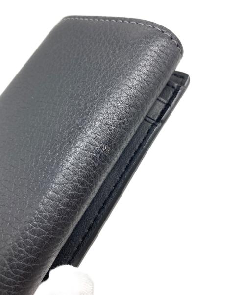 COACH（コーチ）COACH (コーチ) ミニ トライフォールド ウォレット　三つ折り財布　ミニ財布 ブラック サイズ:実寸参照の古着・服飾アイテム