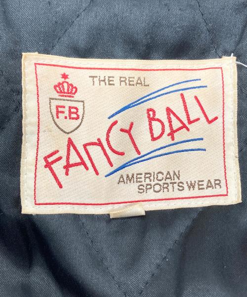 FANCY BALL（ファンシーボール）FANCY BALL (ファンシーボール) 【古着】レザースリーブ スポーツスタジャン　アウター ブラック サイズ:FREEの古着・服飾アイテム