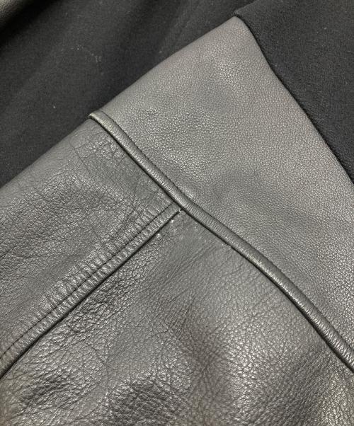 FANCY BALL（ファンシーボール）FANCY BALL (ファンシーボール) 【古着】レザースリーブ スポーツスタジャン　アウター ブラック サイズ:FREEの古着・服飾アイテム