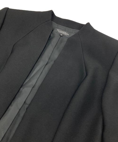 HI FORMAL by GIVENCHY（ハイフォーマル バイ ジバンシィ）HI FORMAL by GIVENCHY (ハイフォーマル バイ ジバンシィ) ワンピース∔カラーレスジャケット セットアップ　日本製 ブラック サイズ:8の古着・服飾アイテム