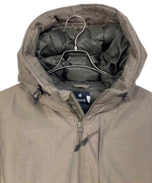 Snow peak（スノーピーク）Snow peak (スノーピーク) ダウンジャケットマウンテンダウンジャケット　アウトドア　アウター カーキ サイズ:Sの古着・服飾アイテム