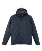 HAGLOFSホグロフス）の古着「Leva Down Hoode Jacket ブラック　中綿　フード　アウター」｜ブラック