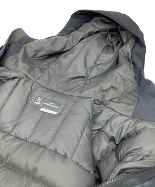 HAGLOFS（ホグロフス）HAGLOFS (ホグロフス) Leva Down Hoode Jacket ブラック　中綿　フード　アウター ブラック サイズ:Sの古着・服飾アイテム