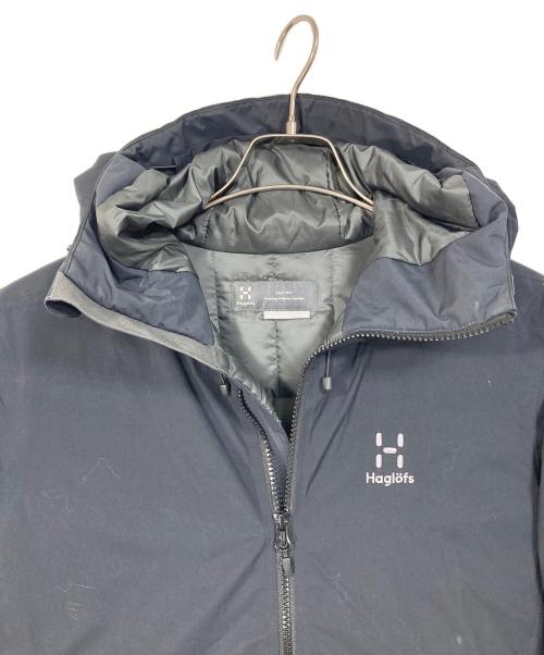 HAGLOFS（ホグロフス）HAGLOFS (ホグロフス) Leva Down Hoode Jacket ブラック　中綿　フード　アウター ブラック サイズ:Sの古着・服飾アイテム