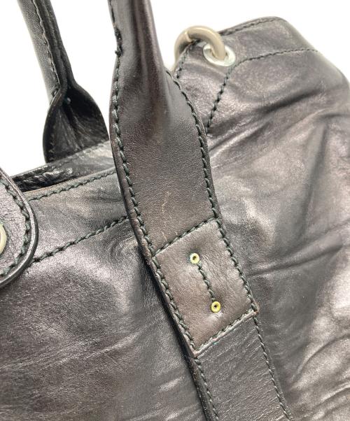Daniel&Bob（ダニエル＆ボブ）Daniel&Bob (ダニエル＆ボブ) CULODORO 2wayレザーバッグ　イタリア製 ブラック サイズ:実寸参照の古着・服飾アイテム