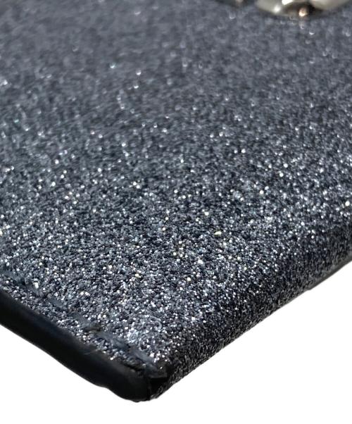 MARC JACOBS（マークジェイコブス）MARC JACOBS (マークジェイコブス) The Galactic Glitter J Marc Top Zip Multi Wallet マルチウォレット　ミニウォレット シルバー サイズ:実寸参照の古着・服飾アイテム