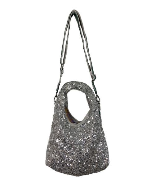 LeSportsac（レスポートサック）LeSportsac (レスポートサック) SM MARCHE BAG/スパンコール 2WAYバッグ シルバー サイズ:実寸参照の古着・服飾アイテム