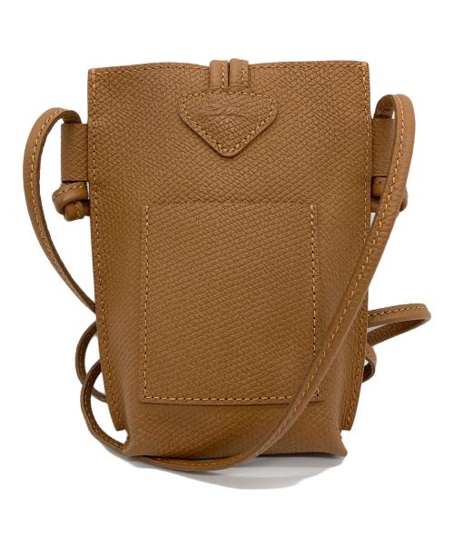LONGCHAMP（ロンシャン）LONGCHAMP (ロンシャン) ROSEAU ショルダーバッグ　ミニバッグ ブラウンの古着・服飾アイテム
