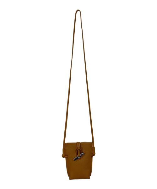 LONGCHAMP（ロンシャン）LONGCHAMP (ロンシャン) ROSEAU ショルダーバッグ　ミニバッグ ブラウンの古着・服飾アイテム