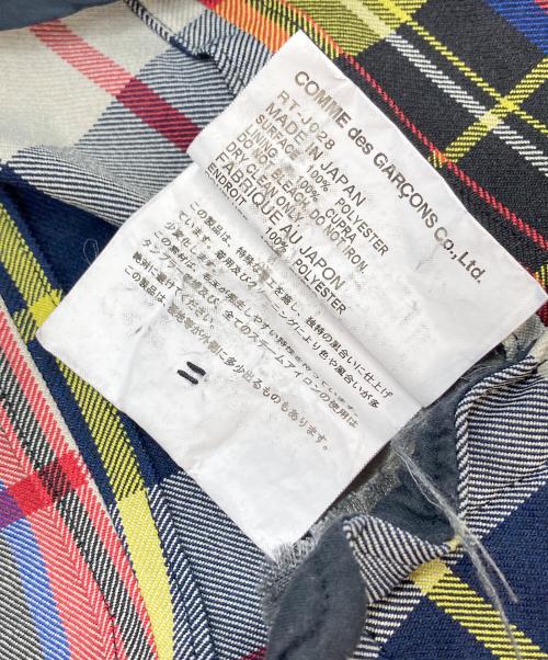 COMME des GARCONS COMME des GARCONS（コムデギャルソン コムデギャルソン）COMME des GARCONS COMME des GARCONS (コムデギャルソン コムデギャルソン) 07AW タータンチェック テーラードジャケット　アウター　ライトアウター　日本製 レッド×イエロー サイズ:SSの古着・服飾アイテム
