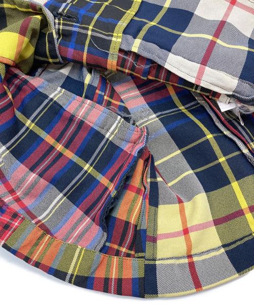 COMME des GARCONS COMME des GARCONS（コムデギャルソン コムデギャルソン）COMME des GARCONS COMME des GARCONS (コムデギャルソン コムデギャルソン) 07AW タータンチェック テーラードジャケット　アウター　ライトアウター　日本製 レッド×イエロー サイズ:SSの古着・服飾アイテム