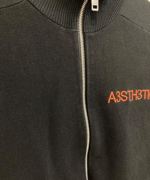 DIESEL（ディーゼル）DIESEL (ディーゼル) A3STH3TIC ドライバーズニット　ジップニット　コットンニット ブラック サイズ:XLの古着・服飾アイテム