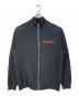 DIESEL（ディーゼル）の古着「A3STH3TIC ドライバーズニット　ジップニット　コットンニット」｜ブラック