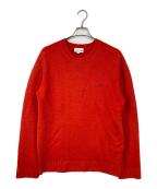 LACOSTEラコステ）の古着「ワンポイント ロゴニット　ウールセーター」｜オレンジ