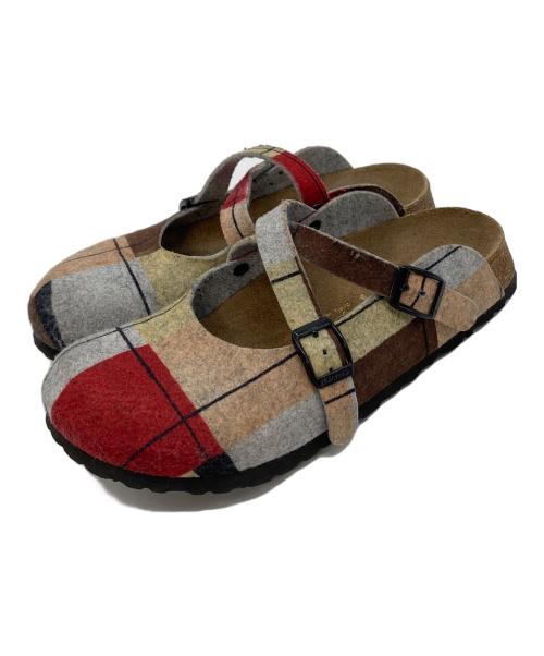BIRKENSTOCK（ビルケンシュトック）BIRKENSTOCK (ビルケンシュトック) クロッグサンダル　ドイツ製 マルチカラー サイズ:24.0（L6）の古着・服飾アイテム