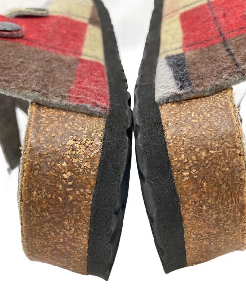 BIRKENSTOCK（ビルケンシュトック）BIRKENSTOCK (ビルケンシュトック) クロッグサンダル　ドイツ製 マルチカラー サイズ:24.0（L6）の古着・服飾アイテム