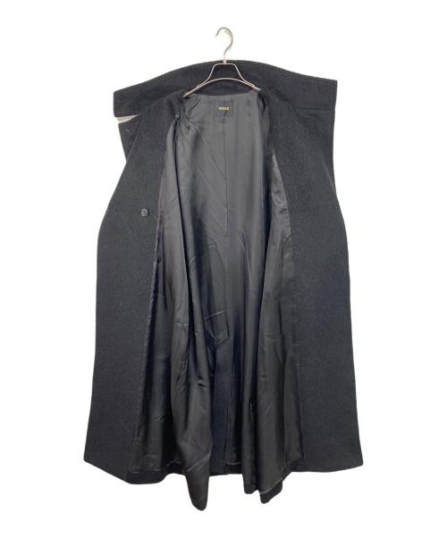 ROSSO（ロッソ）ROSSO (ロッソ) アルパカ混シャギースタンドコート　ロングコート　アウター ブラック サイズ:38の古着・服飾アイテム