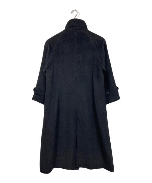 ROSSO（ロッソ）ROSSO (ロッソ) アルパカ混シャギースタンドコート　ロングコート　アウター ブラック サイズ:38の古着・服飾アイテム