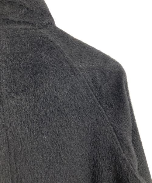 ROSSO（ロッソ）ROSSO (ロッソ) アルパカ混シャギースタンドコート　ロングコート　アウター ブラック サイズ:38の古着・服飾アイテム