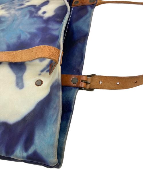 LEVI'S MADE&CRAFTED（リーバイスメイドクラフテッド）LEVI'S MADE&CRAFTED (リーバイスメイドクラフテッド) レザートートバッグ　イタリア製 ブルー サイズ:実寸参照の古着・服飾アイテム