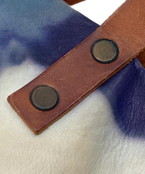 LEVI'S MADE&CRAFTED（リーバイスメイドクラフテッド）LEVI'S MADE&CRAFTED (リーバイスメイドクラフテッド) レザートートバッグ　イタリア製 ブルー サイズ:実寸参照の古着・服飾アイテム
