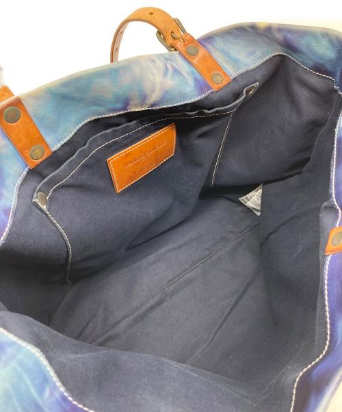 LEVI'S MADE&CRAFTED（リーバイスメイドクラフテッド）LEVI'S MADE&CRAFTED (リーバイスメイドクラフテッド) レザートートバッグ　イタリア製 ブルー サイズ:実寸参照の古着・服飾アイテム