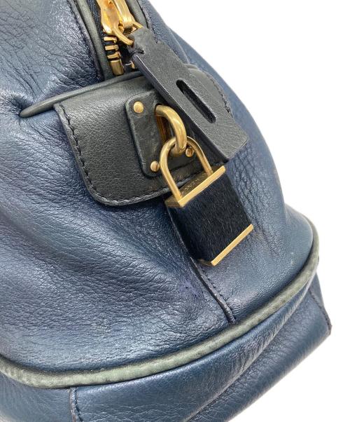 CELINE（セリーヌ）CELINE (セリーヌ) フィービー期 ボーリングハンドバッグ ネイビー サイズ:実寸参照の古着・服飾アイテム