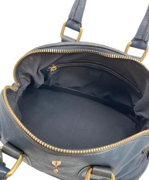 CELINE（セリーヌ）CELINE (セリーヌ) フィービー期 ボーリングハンドバッグ ネイビー サイズ:実寸参照の古着・服飾アイテム