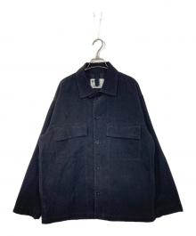 MHL（マーガレットハウエル）の古着「24AW DRY COTTON NEEDLECORD SHIRT」｜ブラック