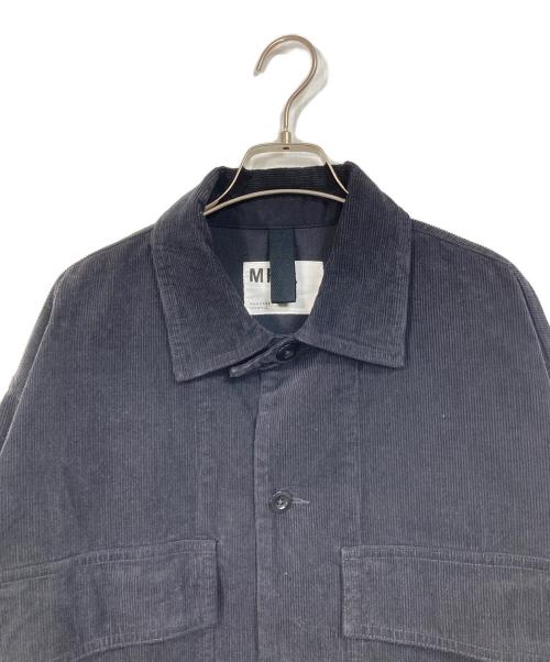 MHL（マーガレットハウエル）MHL (マーガレットハウエル) 24AW DRY COTTON NEEDLECORD SHIRT ブラック サイズ:Lの古着・服飾アイテム