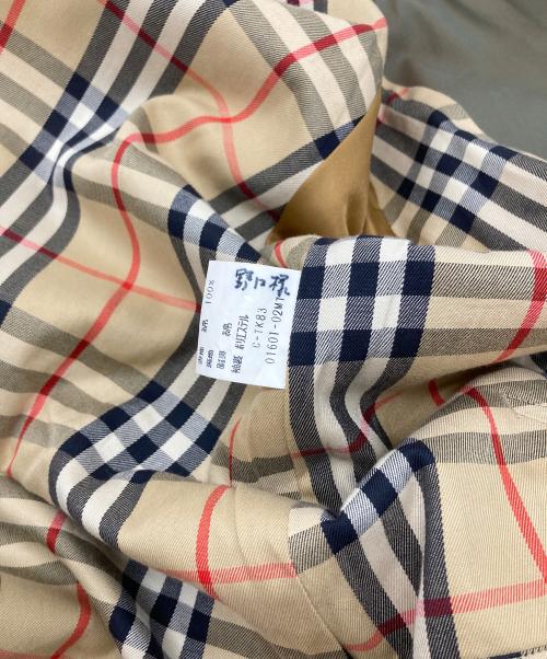 Burberry's（バーバリーズ）Burberry's (バーバリーズ) 裏地ノヴァチェックステンカラーコート 玉虫 サイズ:155（実寸参照）の古着・服飾アイテム