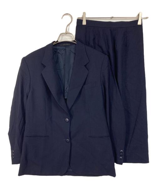 Burberry's（バーバリーズ）Burberry's (バーバリーズ) 2Bジャケット&スカートセットアップ ネイビー サイズ:11ARの古着・服飾アイテム