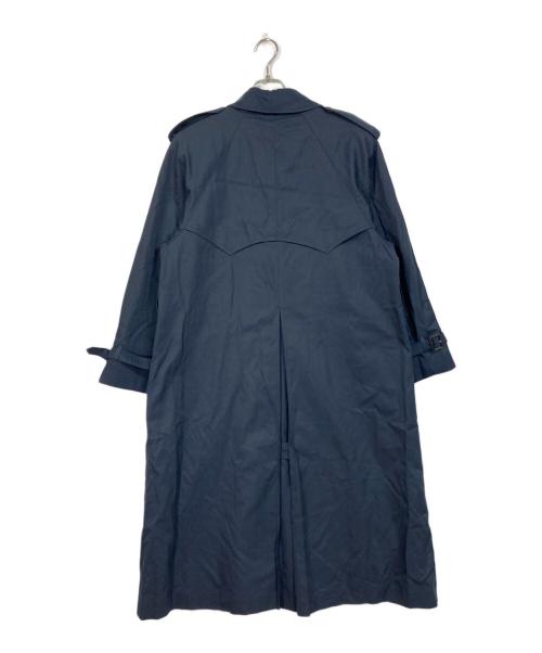 Aquascutum（アクアスキュータム）Aquascutum (アクアスキュータム) トレンチコート　イングランド製 ネイビー サイズ:実寸参照の古着・服飾アイテム