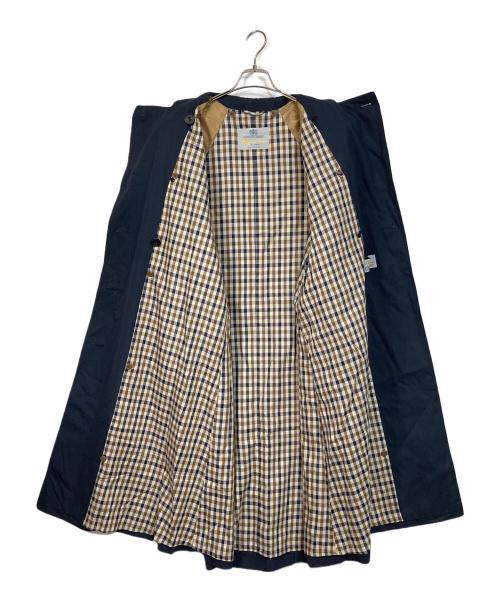 Aquascutum（アクアスキュータム）Aquascutum (アクアスキュータム) トレンチコート　イングランド製 ネイビー サイズ:実寸参照の古着・服飾アイテム