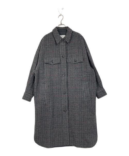 ISABEL MARANT ETOILE（イザベルマランエトワール）ISABEL MARANT ETOILE (イザベルマランエトワール) ハウンドトゥースコート グレー サイズ:実寸参照の古着・服飾アイテム