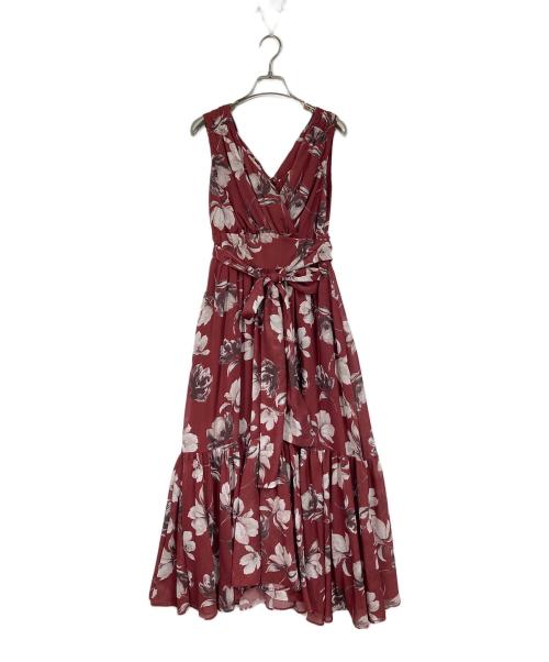HER LIP TO（ハーリップトゥ）HER LIP TO (ハーリップトゥ) Anemone Cache-Coeur Long Dress ロングドレス　花柄ワンピース レッド サイズ:Sの古着・服飾アイテム