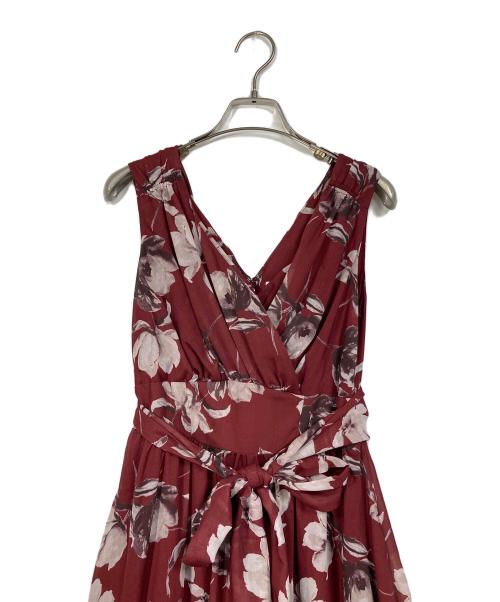 HER LIP TO（ハーリップトゥ）HER LIP TO (ハーリップトゥ) Anemone Cache-Coeur Long Dress ロングドレス　花柄ワンピース レッド サイズ:Sの古着・服飾アイテム