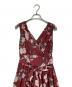 HER LIP TO (ハーリップトゥ) Anemone Cache-Coeur Long Dress ロングドレス　花柄ワンピース レッド サイズ:S：10000円