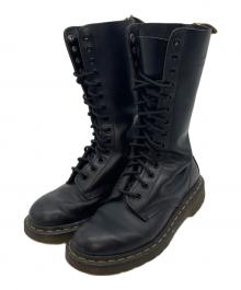 Dr.Martens（ドクターマーチン）の古着「14ホールブーツ　ロングブーツ」｜ブラック