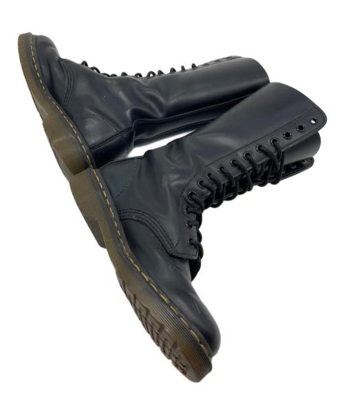 Dr.Martens（ドクターマーチン）Dr.Martens (ドクターマーチン) 14ホールブーツ　ロングブーツ ブラック サイズ:UK4の古着・服飾アイテム