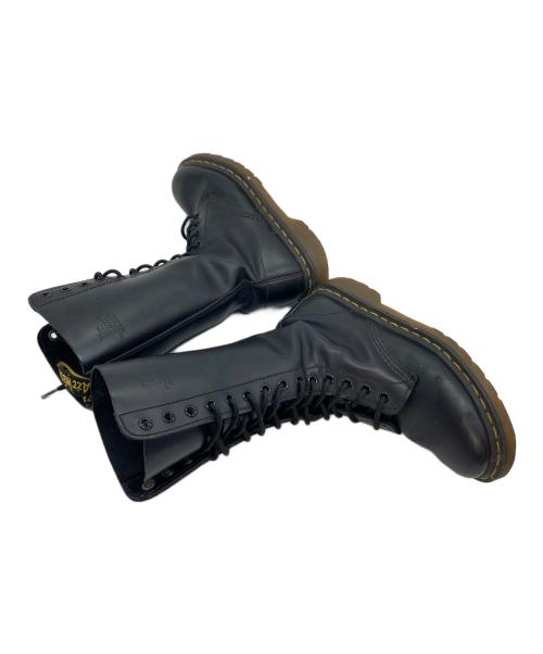 Dr.Martens（ドクターマーチン）Dr.Martens (ドクターマーチン) 14ホールブーツ　ロングブーツ ブラック サイズ:UK4の古着・服飾アイテム