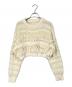 Ameri（アメリ）の古着「RIBBON TAPE SHORT KNIT TOP」｜ベージュ