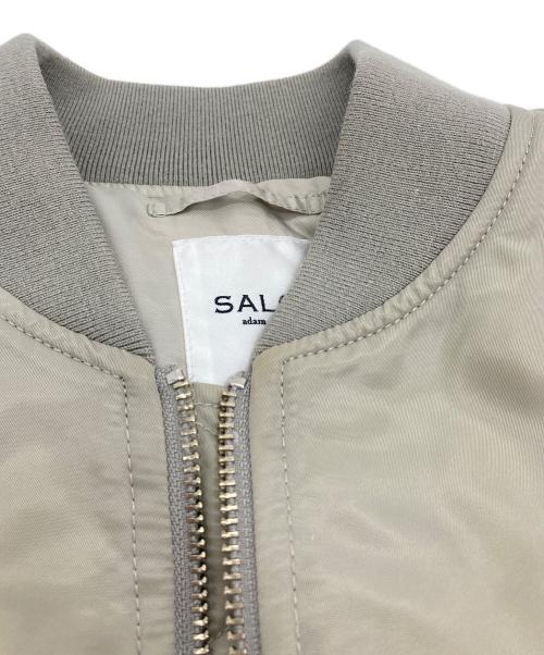 SALON adam et rope'（サロンアダムエロペ）SALON adam et rope' (サロンアダムエロペ) サイドジップミドルMA-1 グレー サイズ:FREEの古着・服飾アイテム