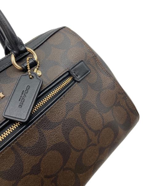 COACH（コーチ）COACH (コーチ) ローワン サッチェル シグネチャー2WAYバッグ ブラウン サイズ:実寸参照の古着・服飾アイテム