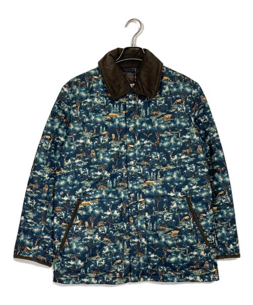 macgregor（マクレガー）MacGREGOR (マクレガー) 総柄キルティングジャケット グリーン×ネイビー サイズ:M 未使用品の古着・服飾アイテム