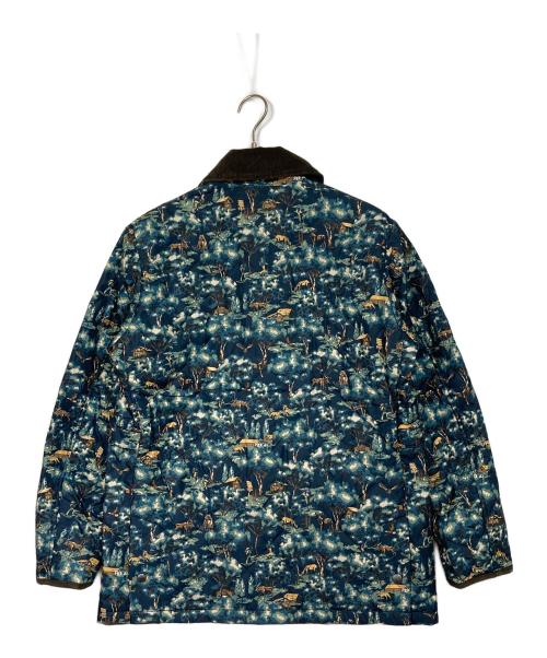 macgregor（マクレガー）MacGREGOR (マクレガー) 総柄キルティングジャケット グリーン×ネイビー サイズ:M 未使用品の古着・服飾アイテム